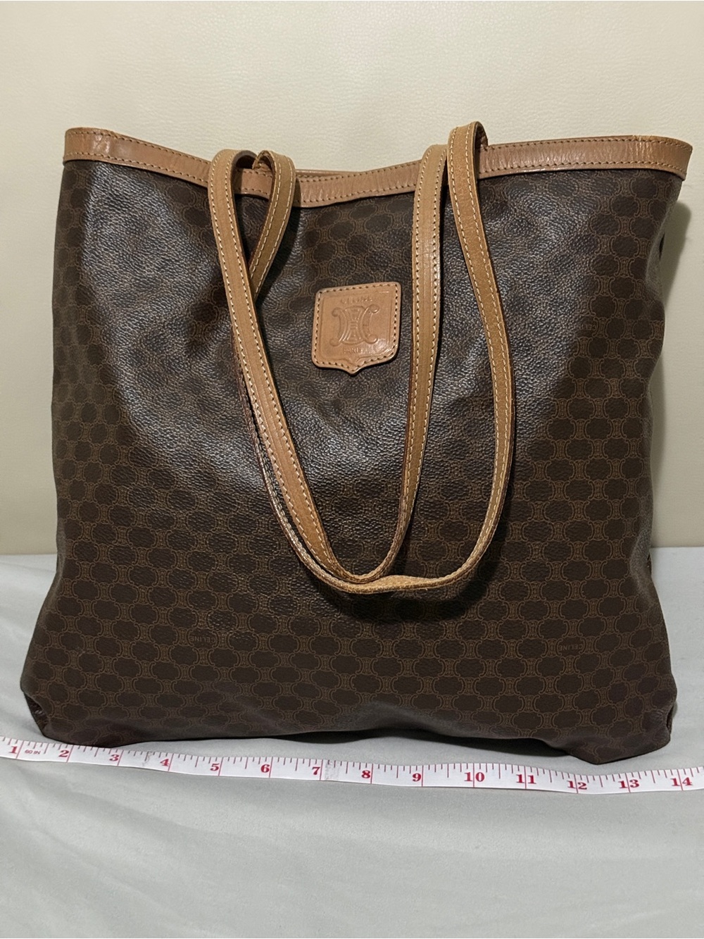 Celine Macadam coated canvas (PVC) Tote
